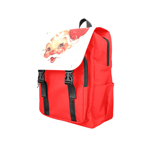 A cute vintage Santa Claus with a mistletoe Casual Shoulders Backpack (Model 1623)