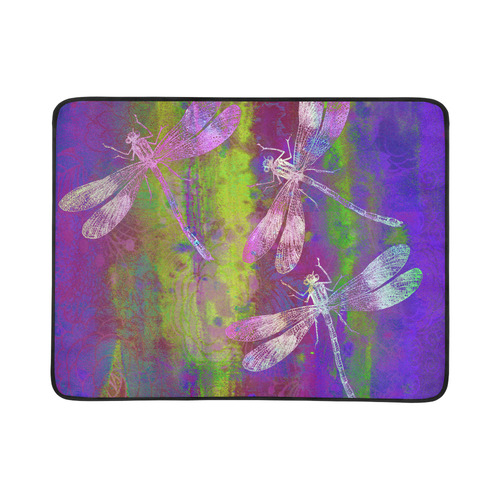 A Dragonflies QY Beach Mat 78"x 60"