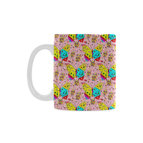 Butterfly Pop by Popart Lover White Mug(11OZ)