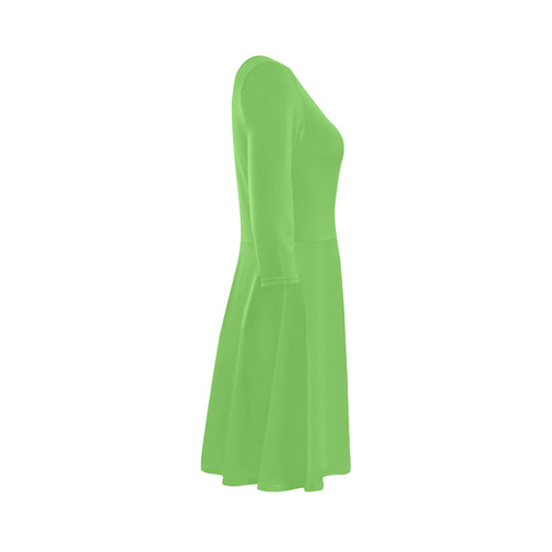 Green Flash 3/4 Sleeve Sundress (D23)