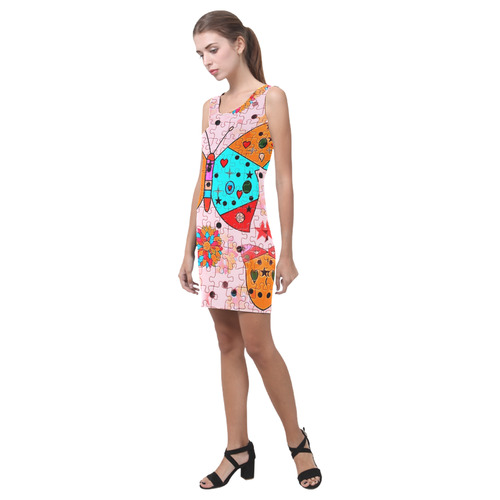 Butterfly Pop by Popart Lover Medea Vest Dress (Model D06)