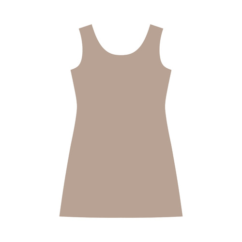 Warm Taupe Bateau A-Line Skirt (D21)