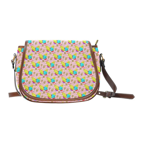 Butterfly Pop by Popart Lover Saddle Bag/Small (Model 1649) Full Customization