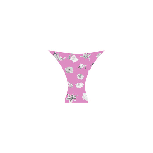 New! Bikini edition in fresh pantone pink and hand-drawn floral Art. Vintage edition 2016 Custom Bikini Swimsuit