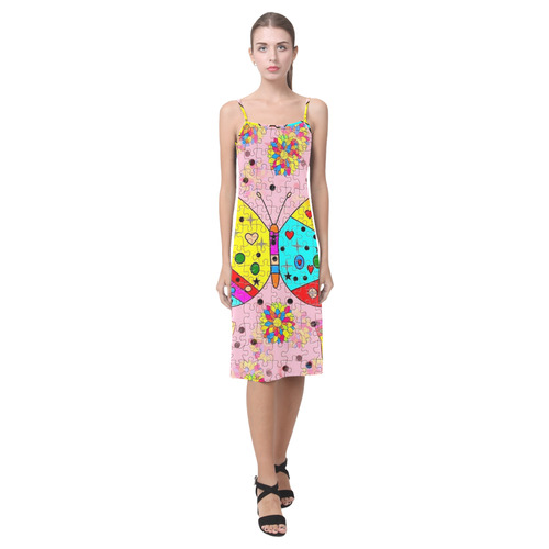 Butterfly Pop by Popart Lover Alcestis Slip Dress (Model D05)