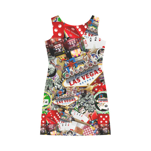 Las Vegas Icons - Gamblers Delight Round Collar Dress (D22)