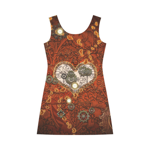 Steampunk, wonderful hearts Bateau A-Line Skirt (D21)