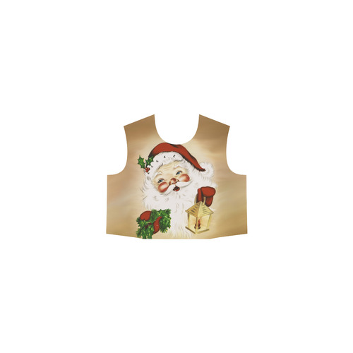 A cute Santa Claus with a mistletoe and a latern Eos Women's Sleeveless Dress (Model D01)