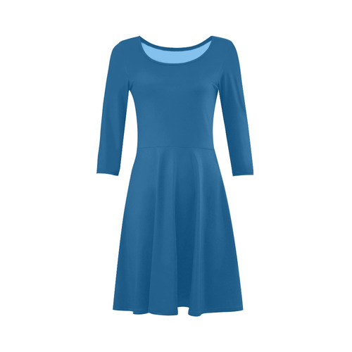 Snorkel Blue 3/4 Sleeve Sundress (D23)