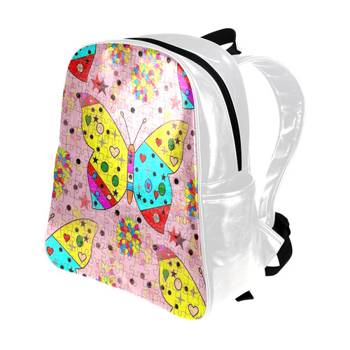 Butterfly Pop by Popart Lover Multi-Pockets Backpack (Model 1636)