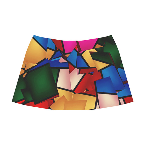 Lightning Pattern by Artdream Mnemosyne Women's Crepe Skirt (Model D16)