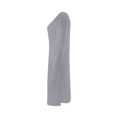 Lilac Gray Bateau A-Line Skirt (D21)