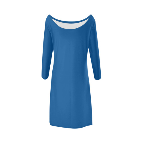 Lapis Blue Bateau A-Line Skirt (D21)