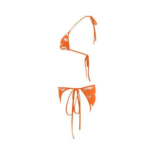 New arrival : Designers Bikini Collection in fresh Orange color. Special : hand-drawn ornamental Art Custom Bikini Swimsuit