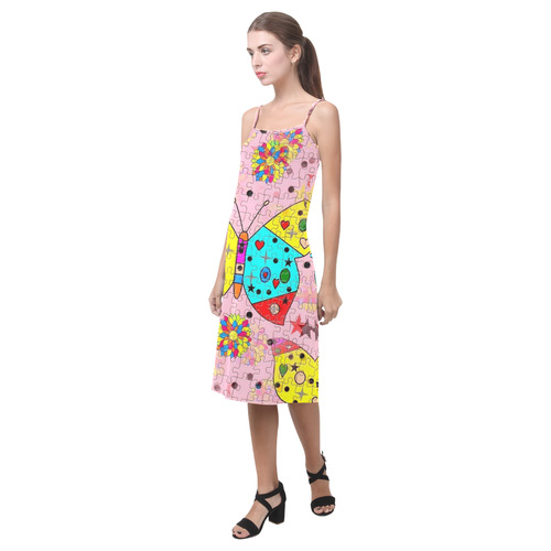 Butterfly Pop by Popart Lover Alcestis Slip Dress (Model D05)