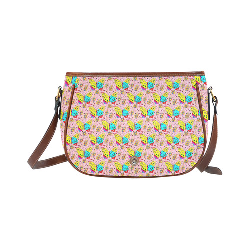 Butterfly Pop by Popart Lover Saddle Bag/Small (Model 1649) Full Customization