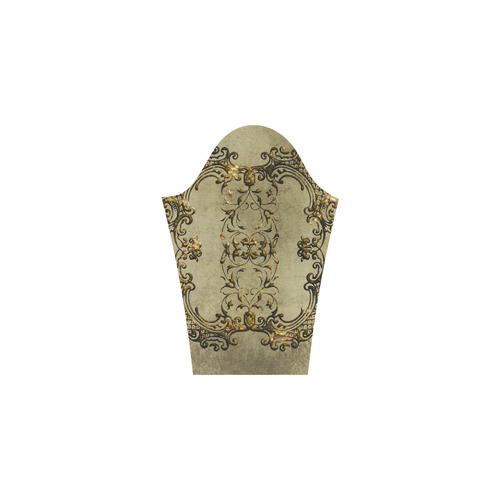 Beautiful decorative vintage design Bateau A-Line Skirt (D21)