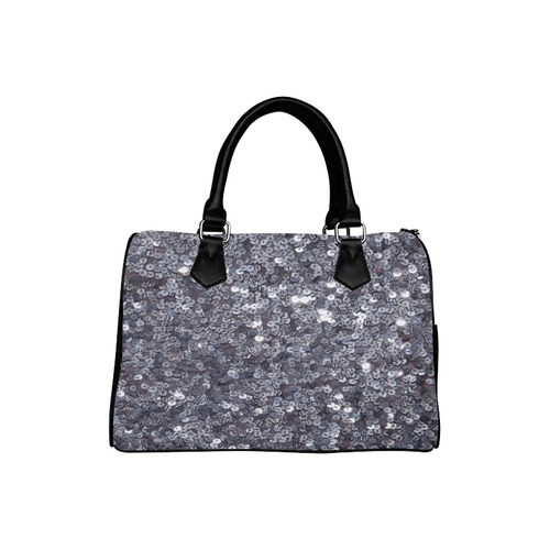 Silver Glitters Boston Handbag (Model 1621)