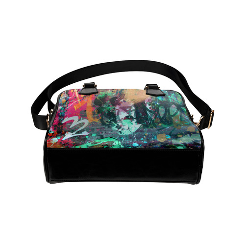 Graffiti Wall and Paint Splatter Shoulder Handbag (Model 1634)