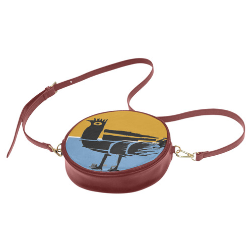 pop bird Round Sling Bag (Model 1647)