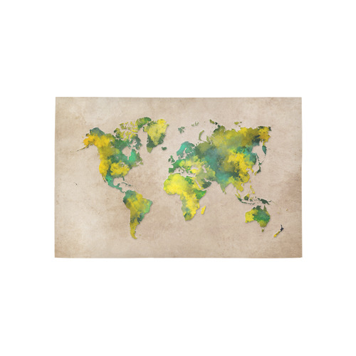 world map 11 Area Rug 5'x3'3''