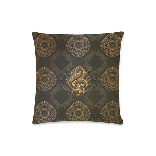 Decorative clef, music Custom Zippered Pillow Case 16"x16"(Twin Sides)