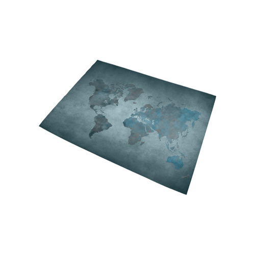 world map 35 Area Rug 5'3''x4'