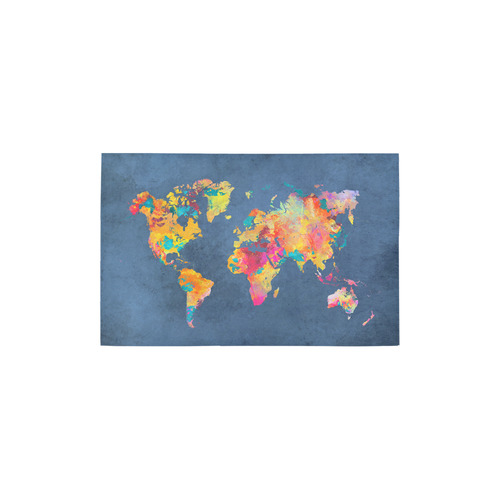 world map 18 Area Rug 2'7"x 1'8‘’