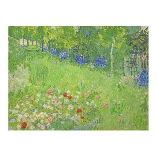 Van Gogh Daubigny's Garden Fine Nature Art Cotton Linen Tablecloth 52"x 70"