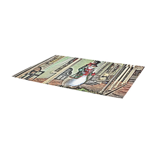 Snowman20161003 Area Rug 9'6''x3'3''