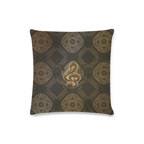 Decorative clef, music Custom Zippered Pillow Case 16"x16"(Twin Sides)