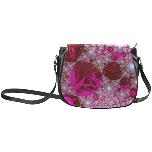 Strewn Treasure Beautiful Cosmic Fractal Art Classic Saddle Bag/Small (Model 1648)