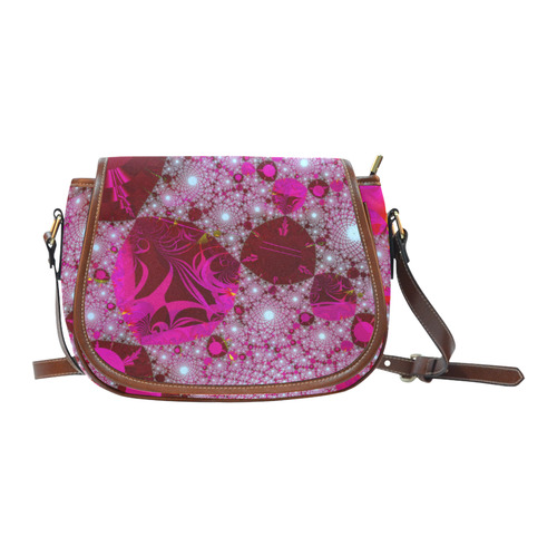 Strewn Treasure Beautiful Cosmic Fractal Art Saddle Bag/Large (Model 1649)