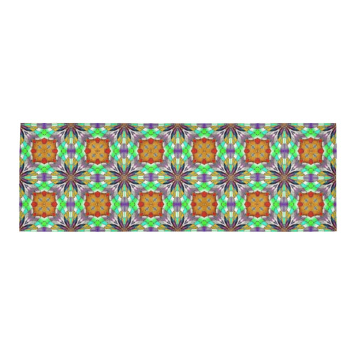 Topaz and Green Area Rug 9'6''x3'3''