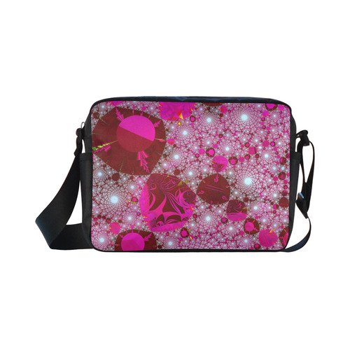 Strewn Treasure Beautiful Cosmic Fractal Art Classic Cross-body Nylon Bags (Model 1632)