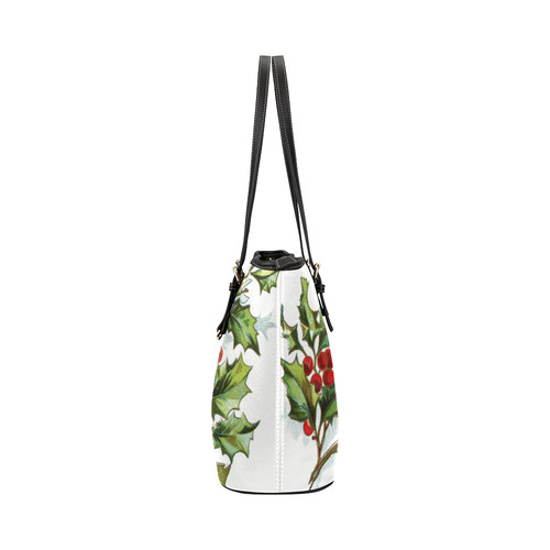HollyBerries20150801 Leather Tote Bag/Large (Model 1651)