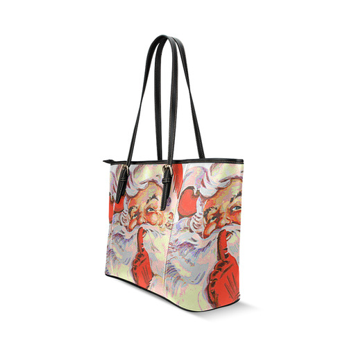 Santa20161001 Leather Tote Bag/Large (Model 1640)