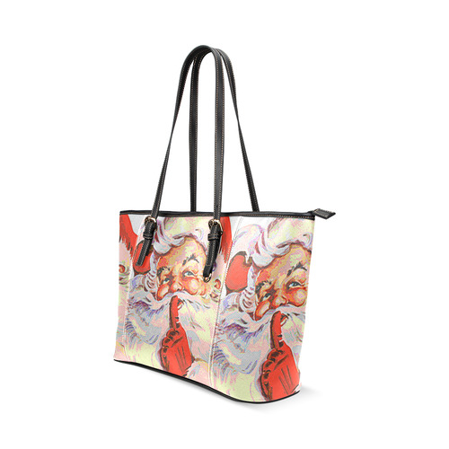 Santa20161001 Leather Tote Bag/Large (Model 1640)