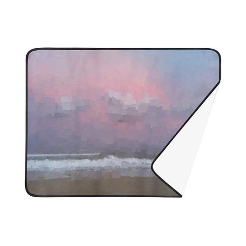 Evening on Pixel Coast Beach Mat 78"x 60"