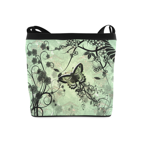 Butterflies and fantasy wood Crossbody Bags (Model 1613)