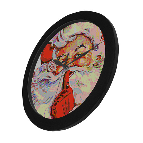 Santa20161001 Circular Plastic Wall clock