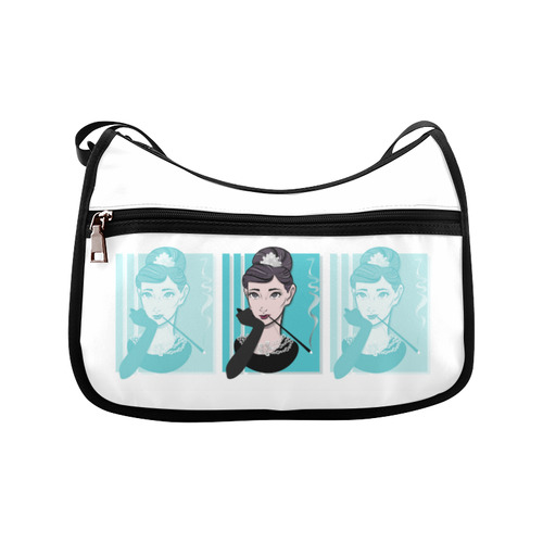 Audrey blue Crossbody Bags (Model 1616)