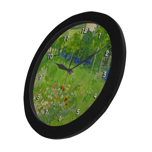 Van Gogh Daubigny's Garden Fine Nature Art Circular Plastic Wall clock