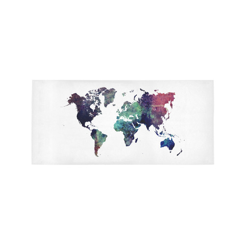 world map 12 Area Rug 7'x3'3''