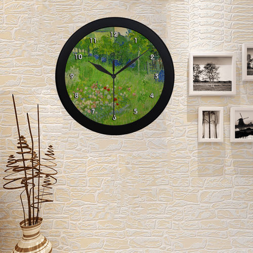 Van Gogh Daubigny's Garden Fine Nature Art Circular Plastic Wall clock