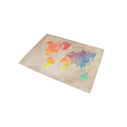 world map Area Rug 5'x3'3''