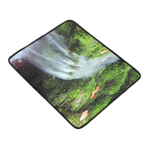 Mossy Pixel Waterfall Beach Mat 78"x 60"