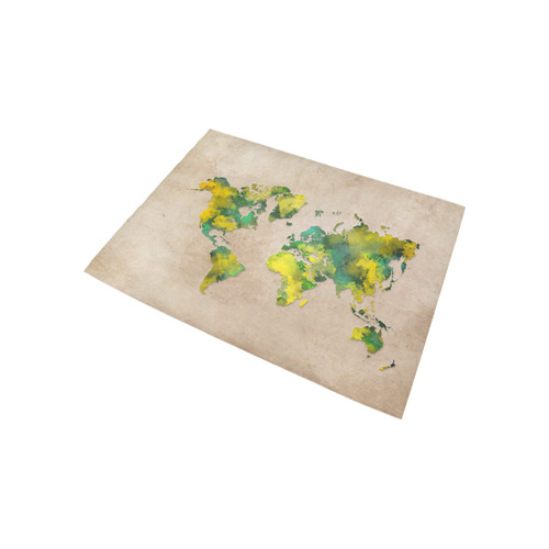 world map 11 Area Rug 5'3''x4'