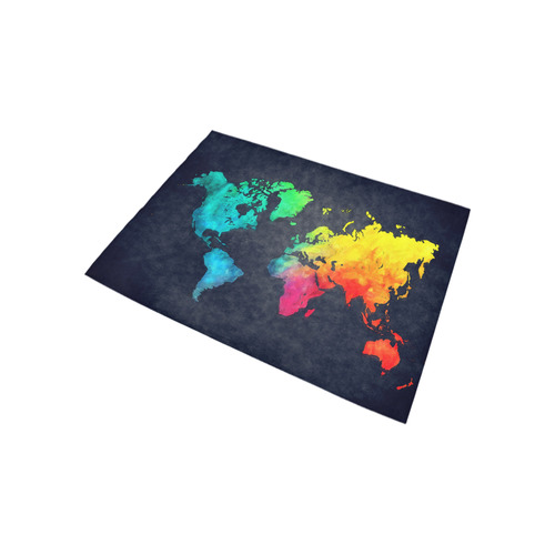 world map Area Rug 5'3''x4'