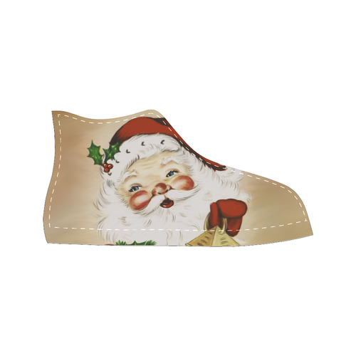 A cute Santa Claus with a mistletoe and a latern Men’s Classic High Top Canvas Shoes (Model 017)